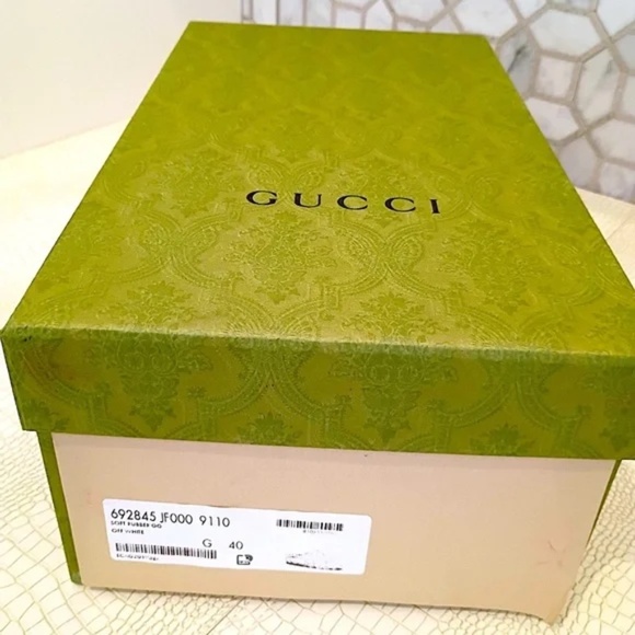 💋Gucci NEW Interlocking G Sandal Off-White Platform Slide - Picture 3 of 5